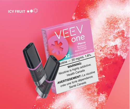 One pack of VEEV ONE Mauve vape pods
