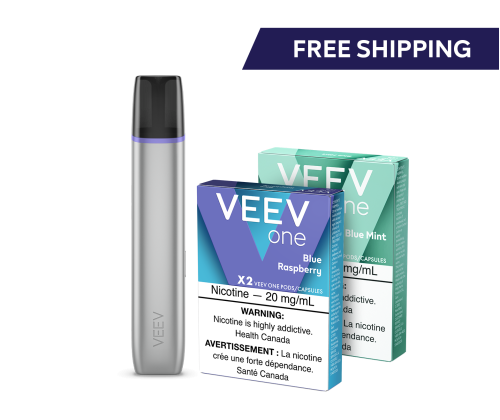 VEEV ONE device and 2 packs of VEEV ONE pods 