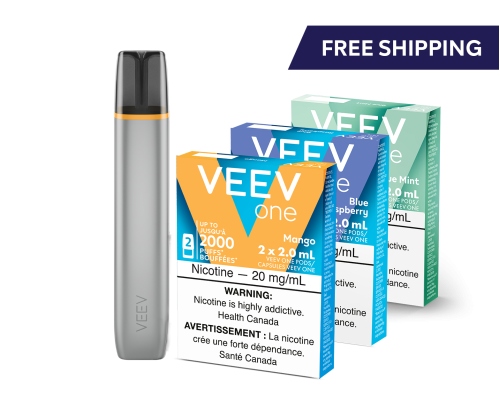 VEEV ONE device and 3 packs of VEEV ONE pods 
