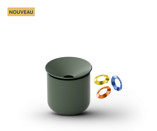 Plateau en plastique et anneau de cirage